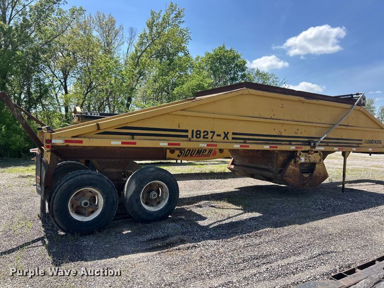 image for item FC2530 1992 Load King 1827-X bottom dump trailer