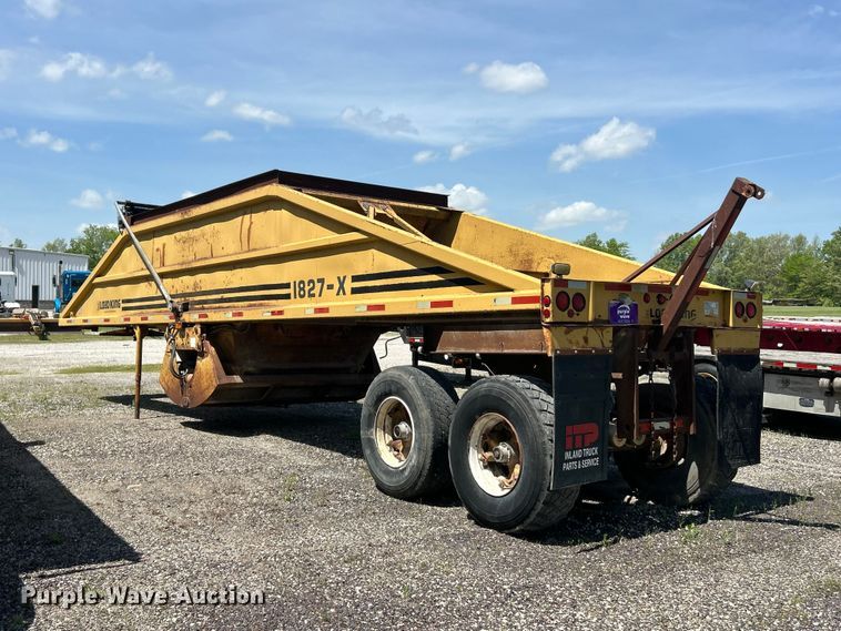 image for item FC2530 1992 Load King 1827-X bottom dump trailer