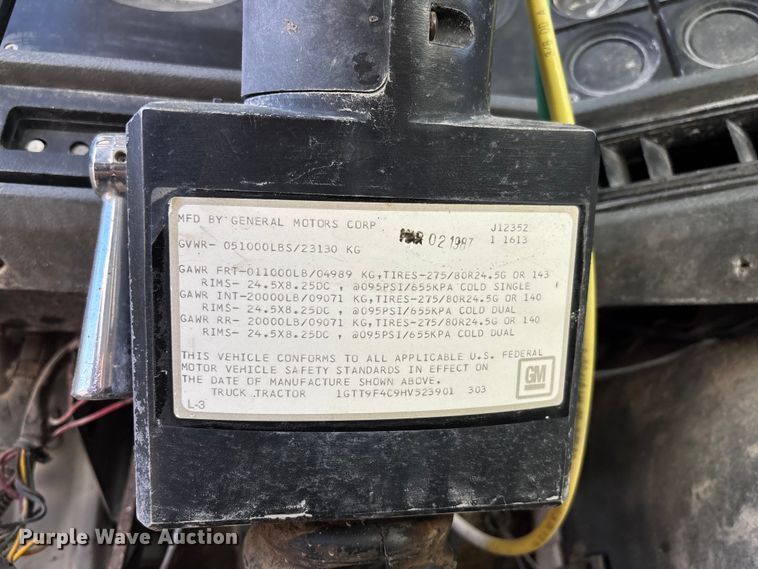 image for item FC5737 1987 GMC 9500 water truck