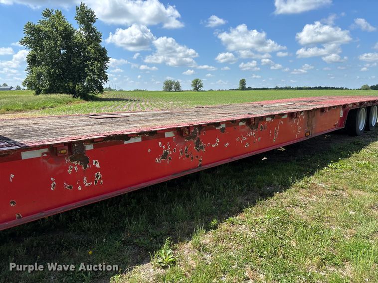 image for item FC5855 2004 Trail King TK70HT-523 drop deck hydraulic tail equipment trailer