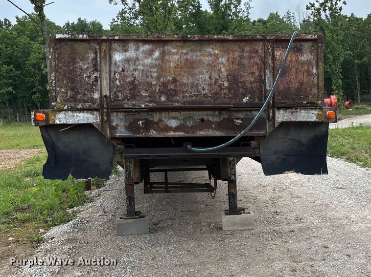 image for item FG0391 1980 Shop built drop tilt deck equipment trailer