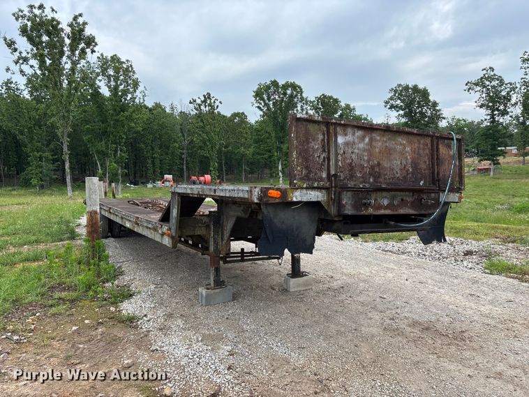 image for item FG0391 1980 Shop built drop tilt deck equipment trailer
