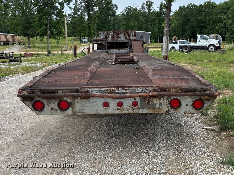 image for item FG0391 1980 Shop built drop tilt deck equipment trailer