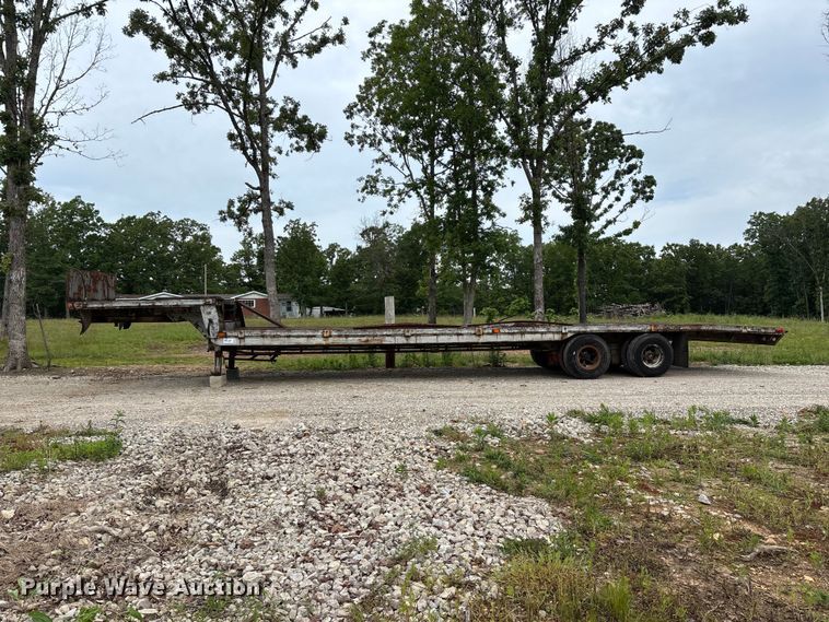 image for item FG0391 1980 Shop built drop tilt deck equipment trailer