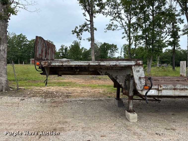 image for item FG0391 1980 Shop built drop tilt deck equipment trailer