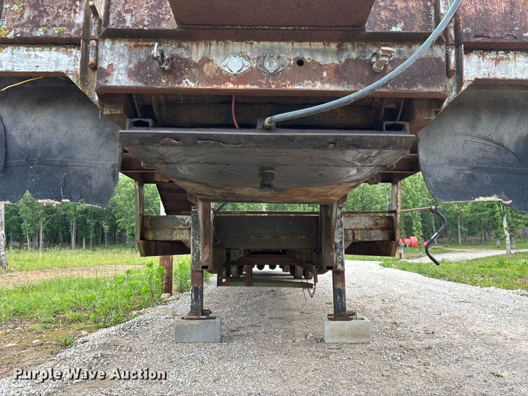 image for item FG0391 1980 Shop built drop tilt deck equipment trailer
