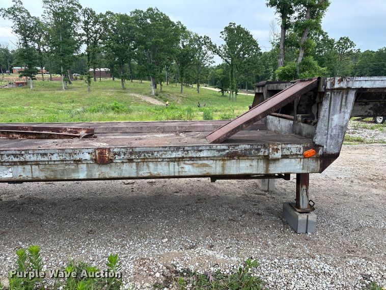 image for item FG0391 1980 Shop built drop tilt deck equipment trailer