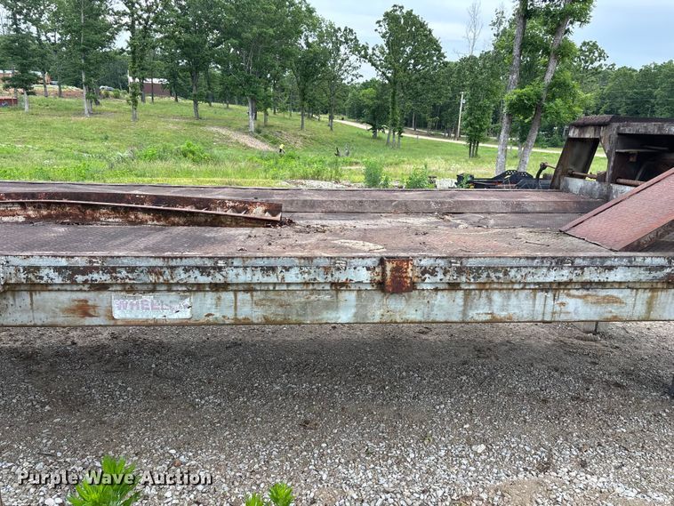 image for item FG0391 1980 Shop built drop tilt deck equipment trailer