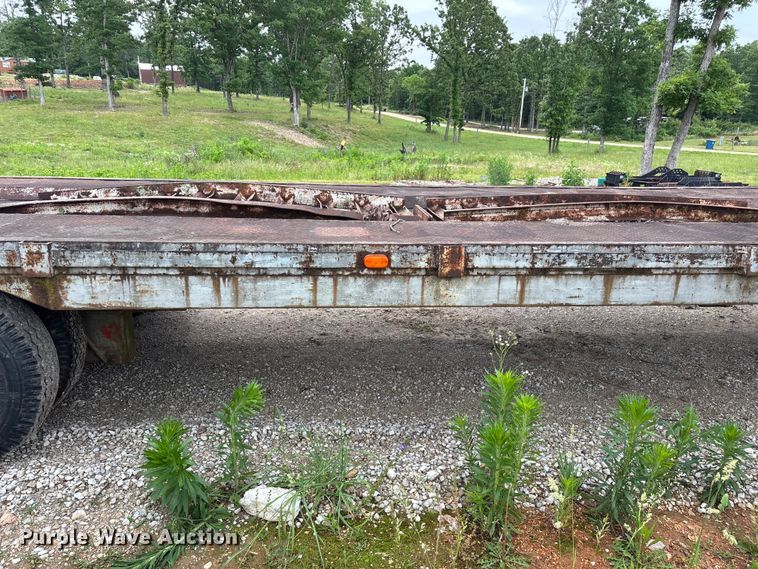 image for item FG0391 1980 Shop built drop tilt deck equipment trailer