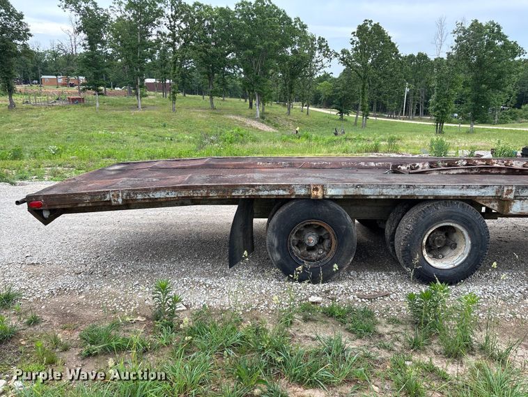image for item FG0391 1980 Shop built drop tilt deck equipment trailer