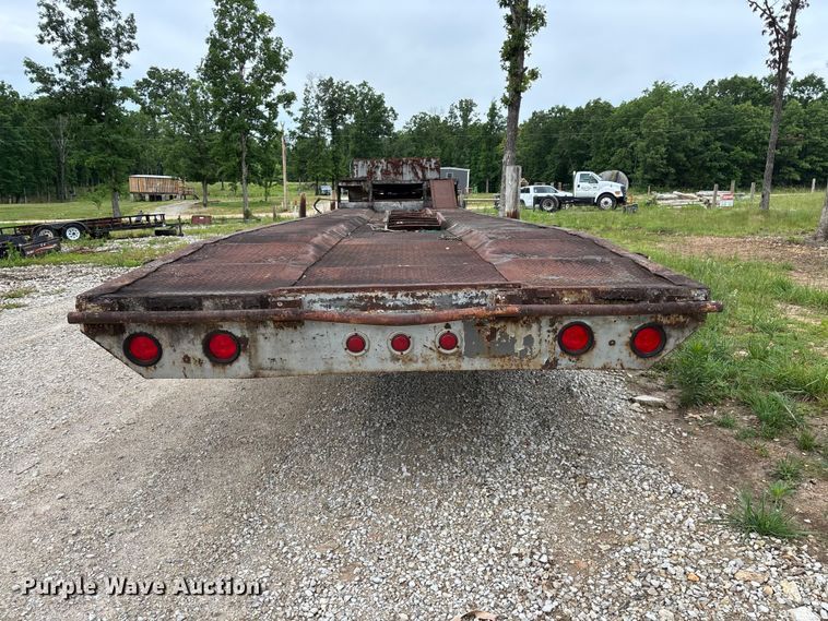 image for item FG0391 1980 Shop built drop tilt deck equipment trailer