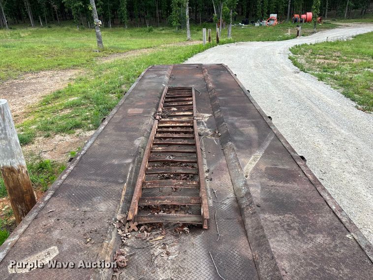 image for item FG0391 1980 Shop built drop tilt deck equipment trailer