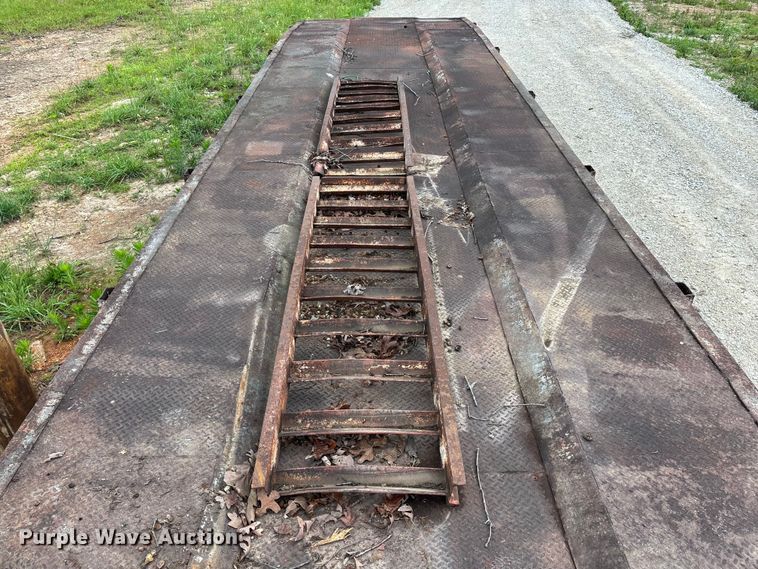 image for item FG0391 1980 Shop built drop tilt deck equipment trailer