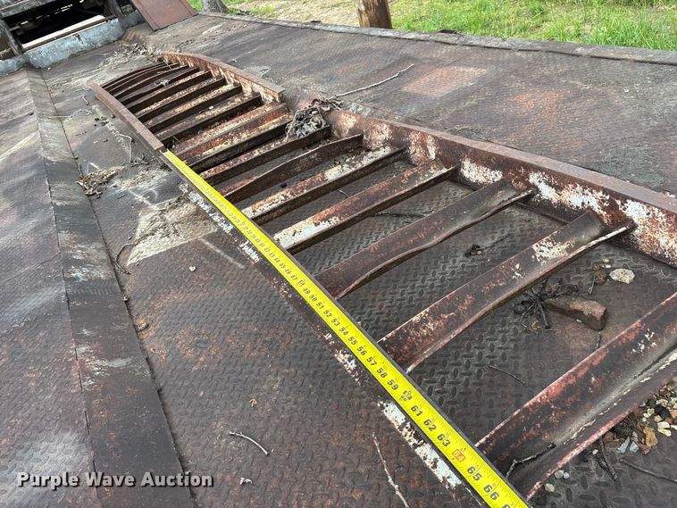 image for item FG0391 1980 Shop built drop tilt deck equipment trailer