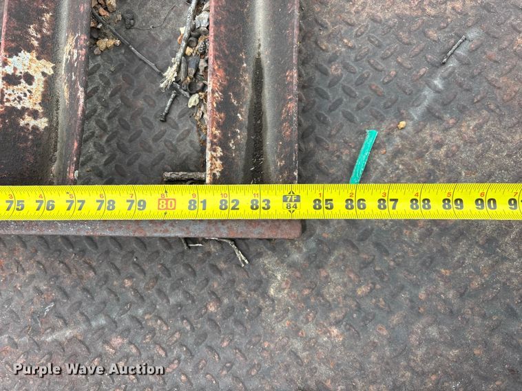 image for item FG0391 1980 Shop built drop tilt deck equipment trailer