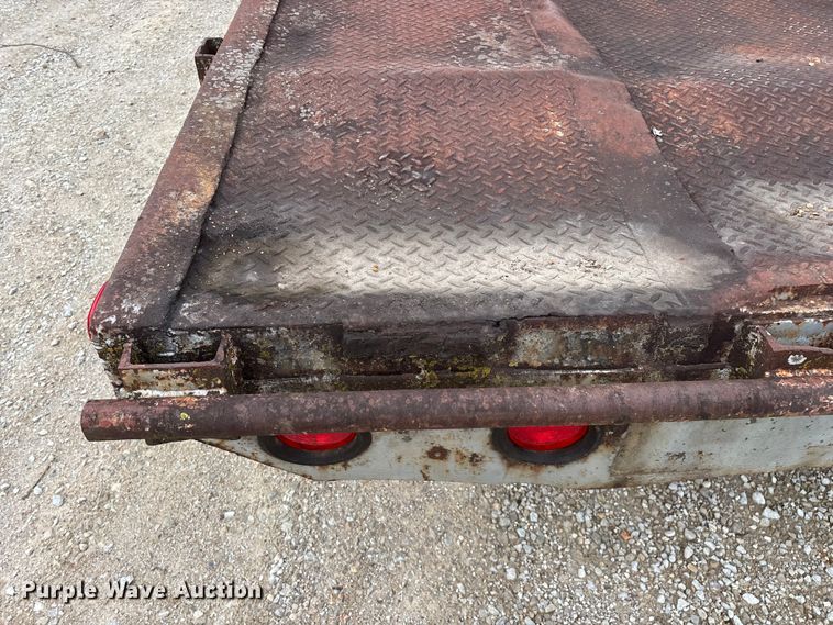 image for item FG0391 1980 Shop built drop tilt deck equipment trailer