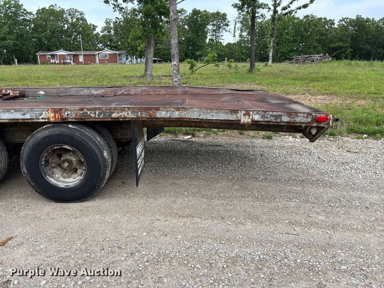 image for item FG0391 1980 Shop built drop tilt deck equipment trailer