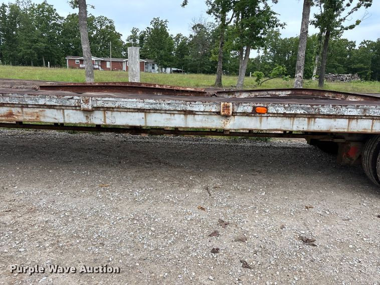 image for item FG0391 1980 Shop built drop tilt deck equipment trailer