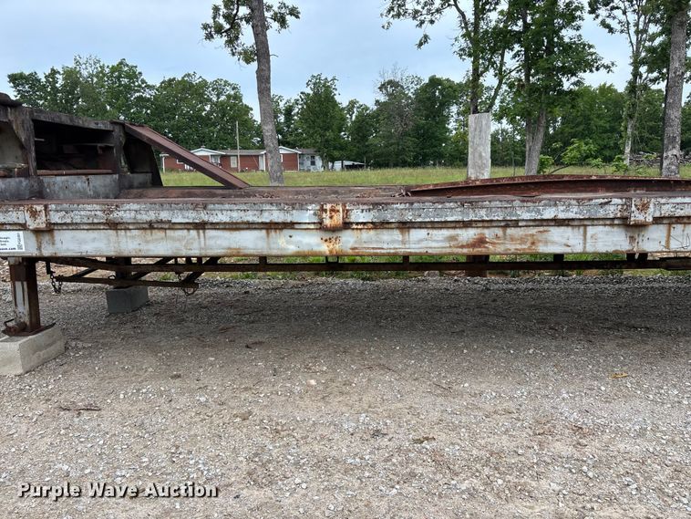 image for item FG0391 1980 Shop built drop tilt deck equipment trailer