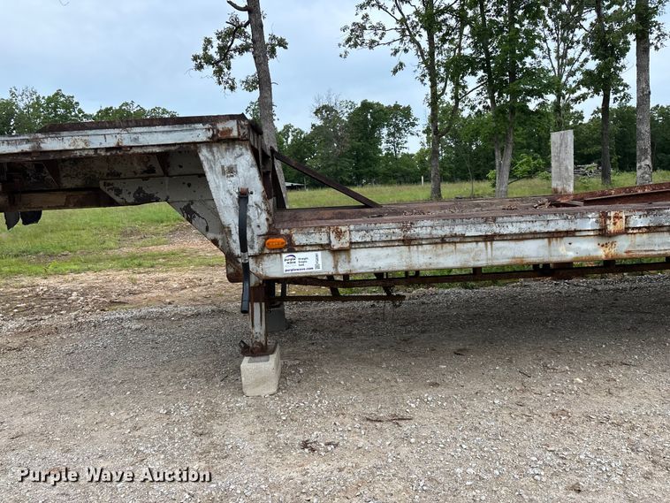 image for item FG0391 1980 Shop built drop tilt deck equipment trailer