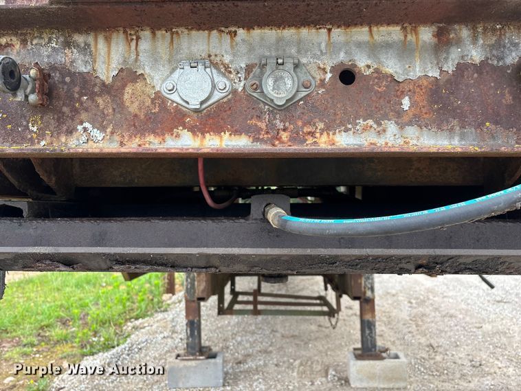 image for item FG0391 1980 Shop built drop tilt deck equipment trailer