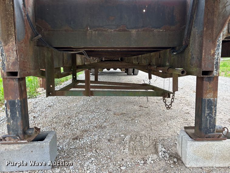 image for item FG0391 1980 Shop built drop tilt deck equipment trailer