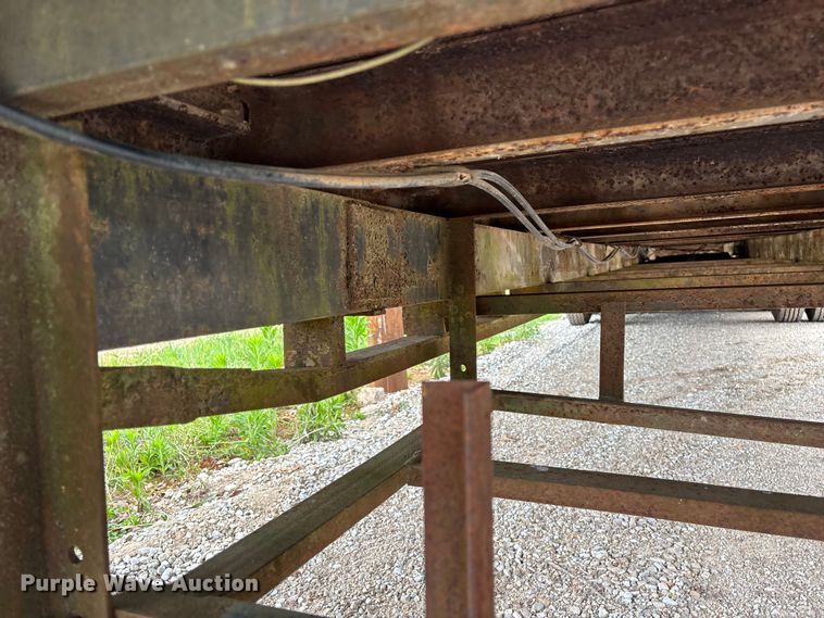 image for item FG0391 1980 Shop built drop tilt deck equipment trailer