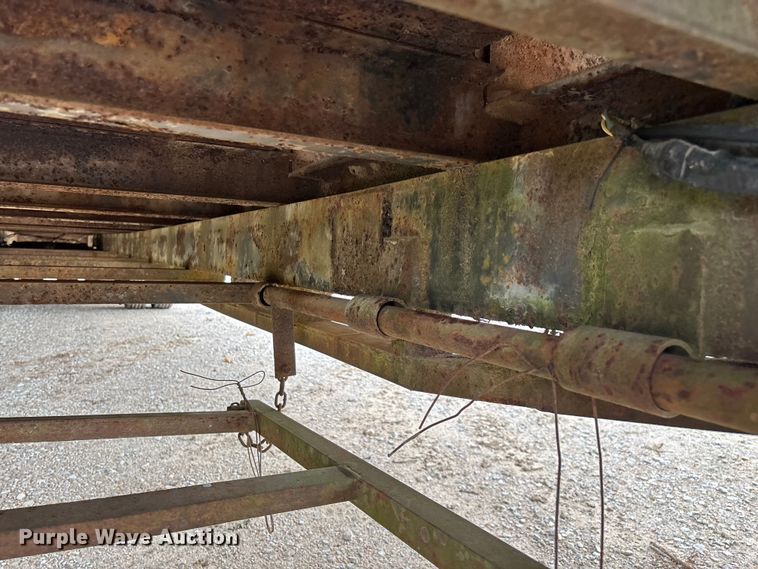 image for item FG0391 1980 Shop built drop tilt deck equipment trailer