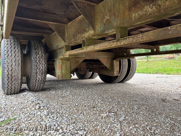 image for item FG0391 1980 Shop built drop tilt deck equipment trailer
