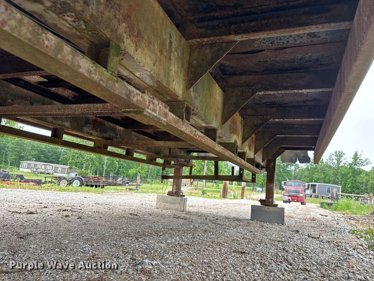 image for item FG0391 1980 Shop built drop tilt deck equipment trailer