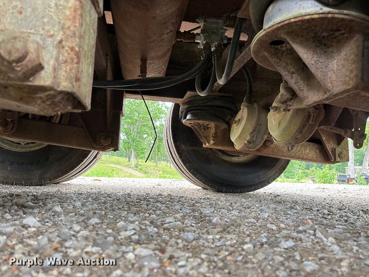image for item FG0391 1980 Shop built drop tilt deck equipment trailer