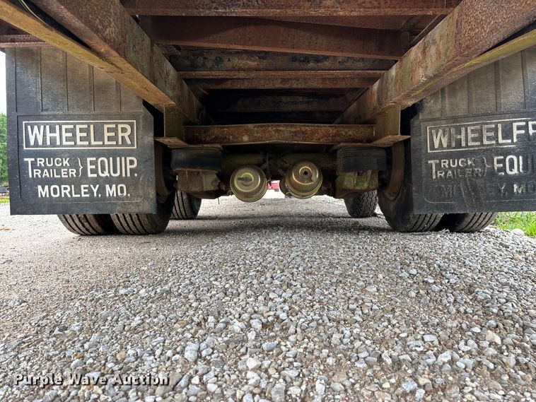 image for item FG0391 1980 Shop built drop tilt deck equipment trailer