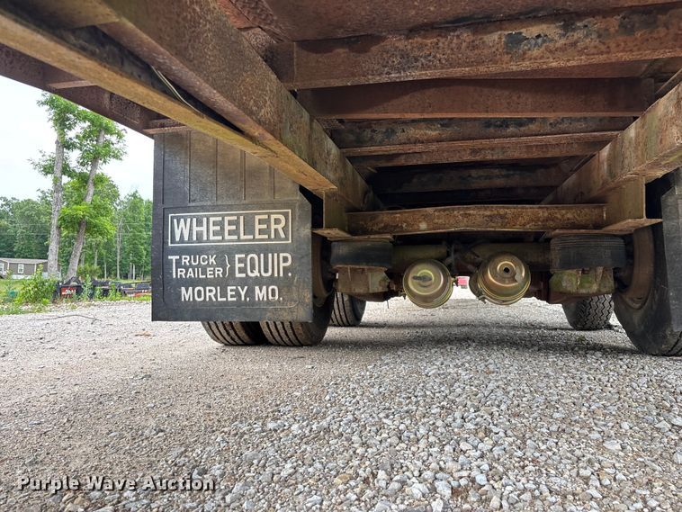 image for item FG0391 1980 Shop built drop tilt deck equipment trailer