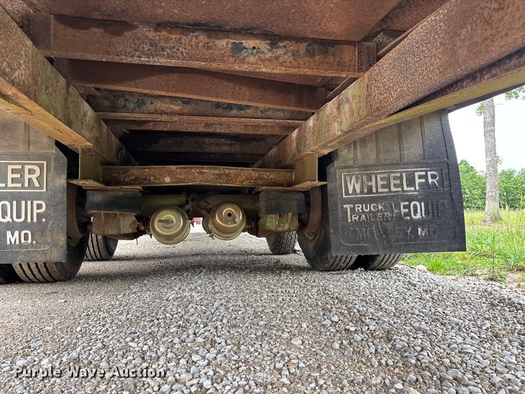 image for item FG0391 1980 Shop built drop tilt deck equipment trailer