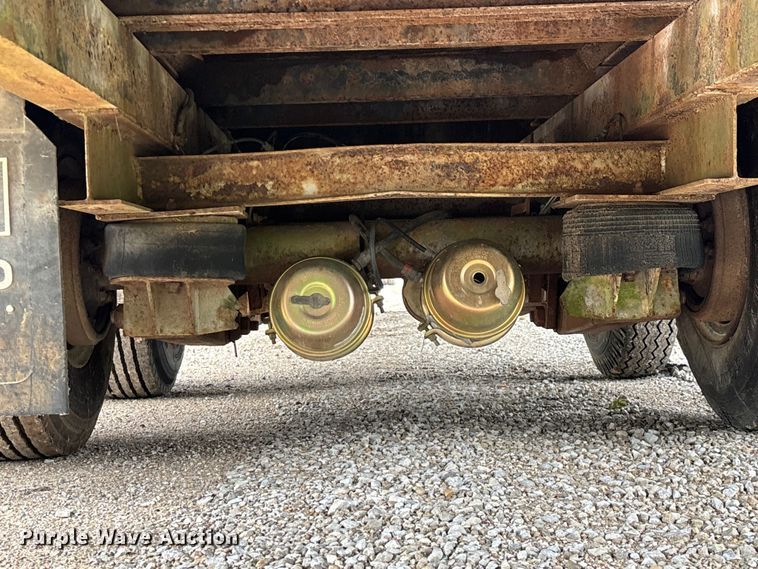 image for item FG0391 1980 Shop built drop tilt deck equipment trailer