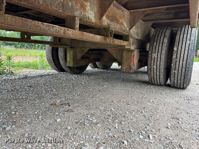image for item FG0391 1980 Shop built drop tilt deck equipment trailer