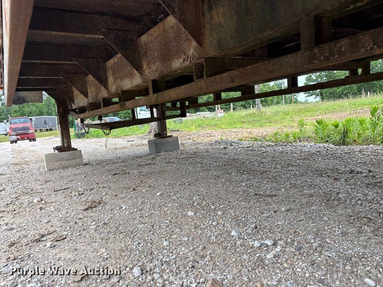 image for item FG0391 1980 Shop built drop tilt deck equipment trailer
