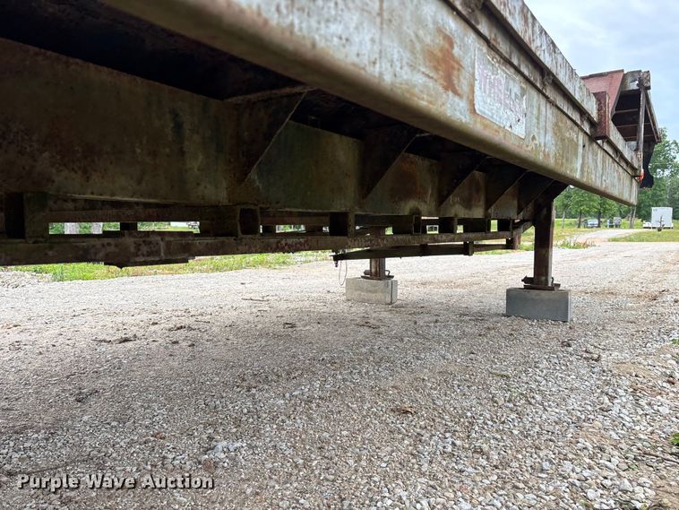 image for item FG0391 1980 Shop built drop tilt deck equipment trailer