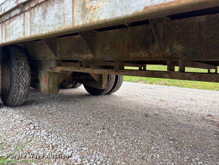 image for item FG0391 1980 Shop built drop tilt deck equipment trailer