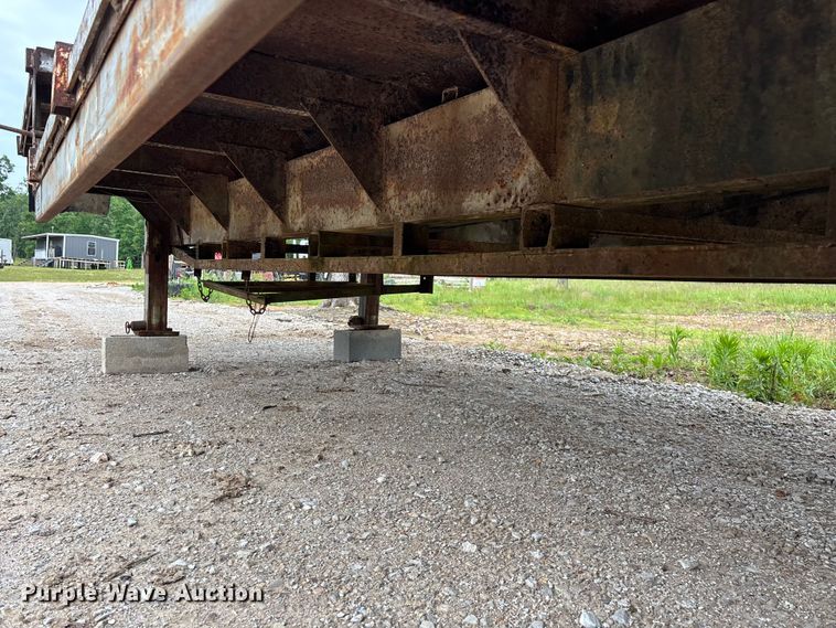image for item FG0391 1980 Shop built drop tilt deck equipment trailer