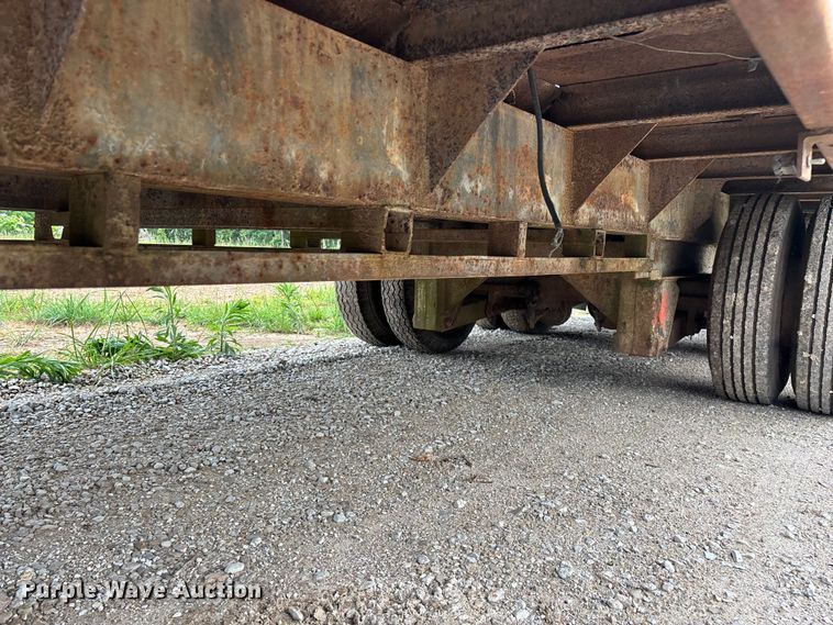 image for item FG0391 1980 Shop built drop tilt deck equipment trailer