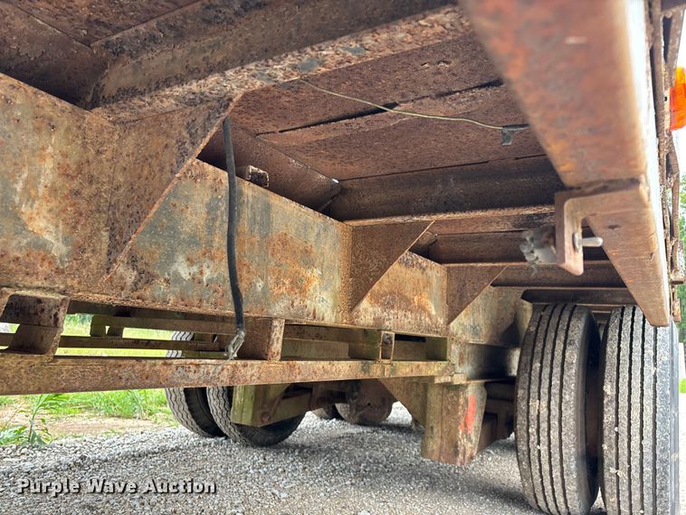 image for item FG0391 1980 Shop built drop tilt deck equipment trailer