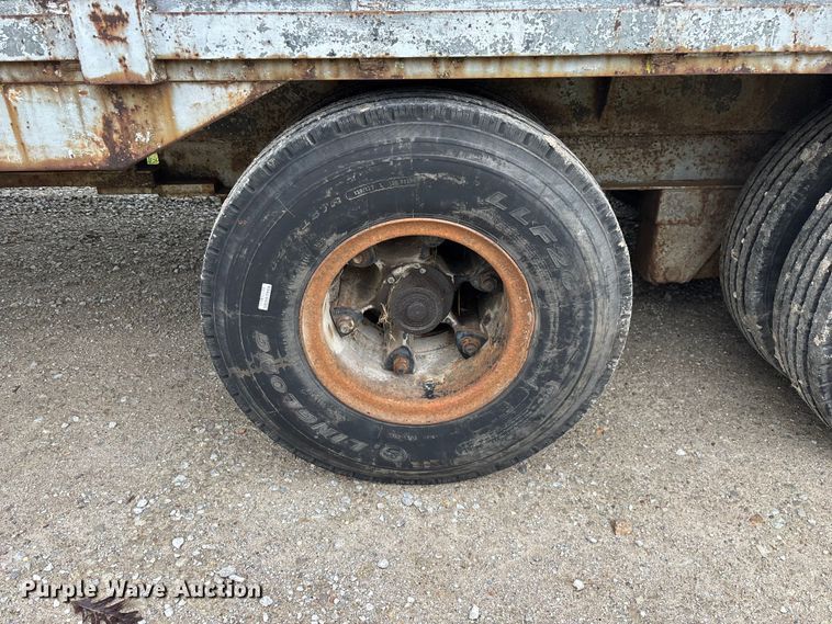image for item FG0391 1980 Shop built drop tilt deck equipment trailer