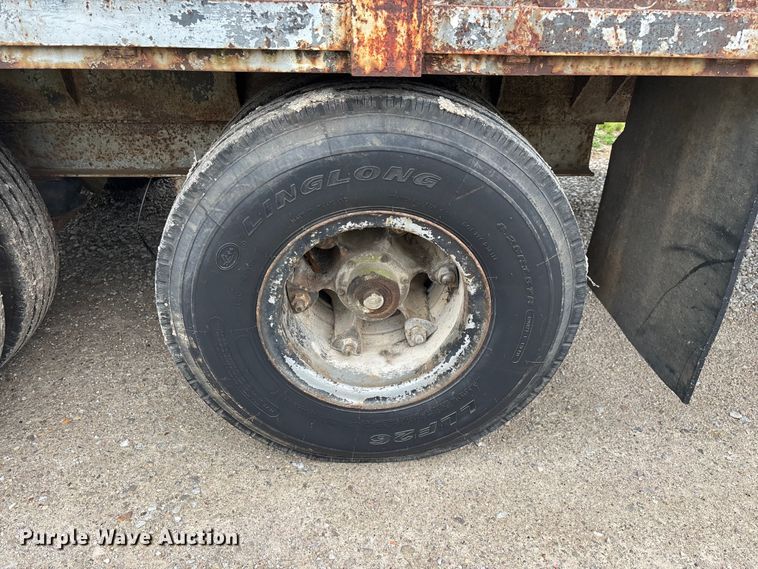 image for item FG0391 1980 Shop built drop tilt deck equipment trailer