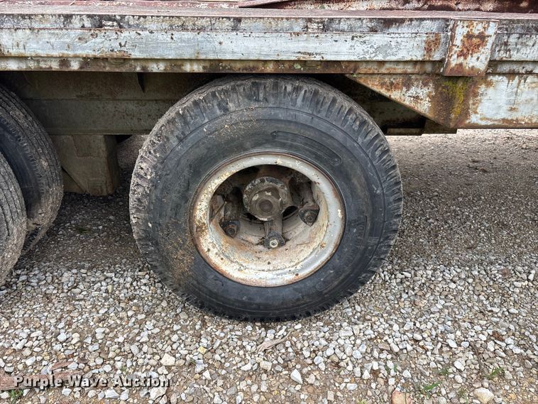 image for item FG0391 1980 Shop built drop tilt deck equipment trailer