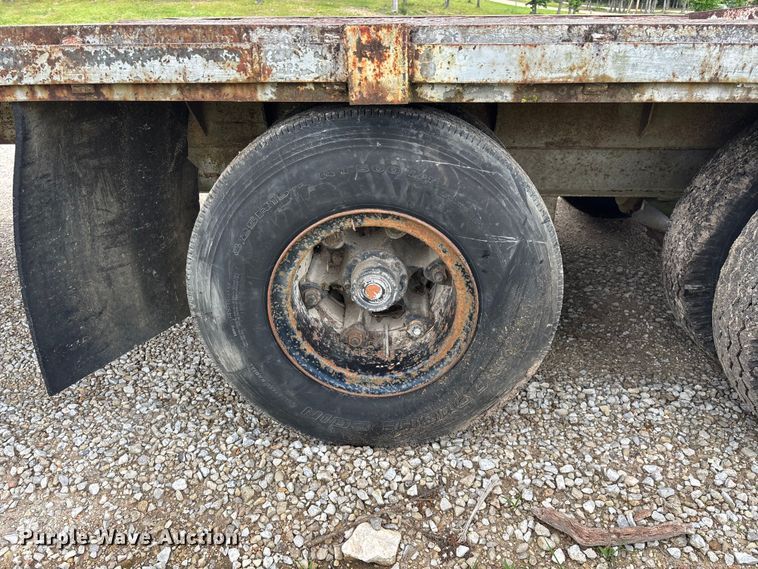 image for item FG0391 1980 Shop built drop tilt deck equipment trailer