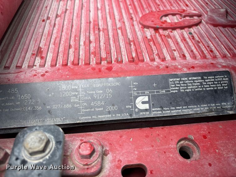image for item FG0423 2016 Peterbilt 567 semi truck