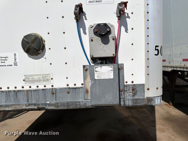 image for item FK0168 2014 Vanguard National Trailer Corporation (vntc) dry van trailer