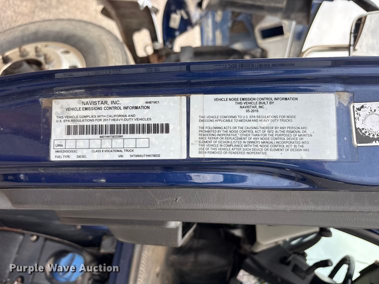 image for item FK1496 2017 International 7500 fuel truck