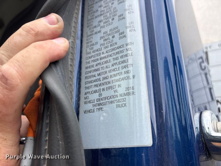 image for item FK1496 2017 International 7500 fuel truck